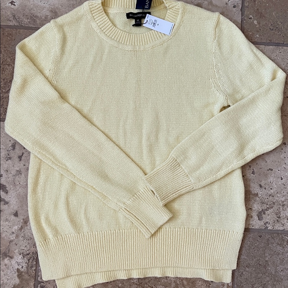 NWT.  Butter yellow sweater